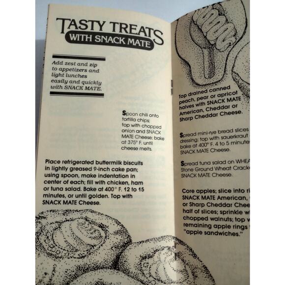 Vintage Cook Book Snack Mate Cheese Spread Quick'n Easy Ideas (bb2) - Picture 6 of 8